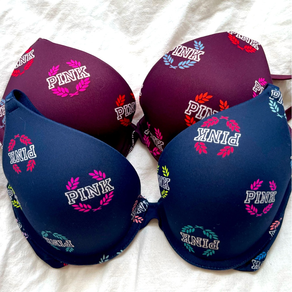 PINK! Victoria Secret 34A Push Up Bras